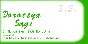dorottya sagi business card